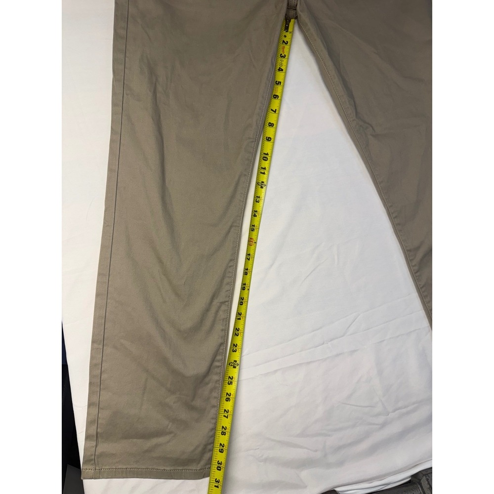 NWT Lucky Brand 121 Slim Straight Advanced Stretch Khaki Tan Pants Mens 36x32 - Picture 5 of 11